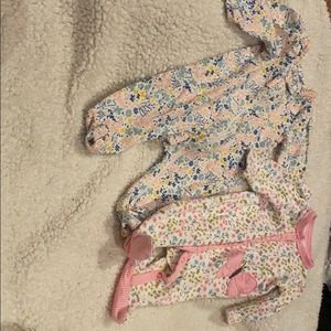 Two 3 month pajamas